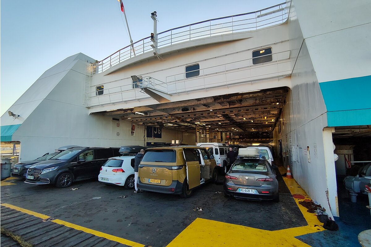 Taking an electric campervan on the ferry: is it allowed?