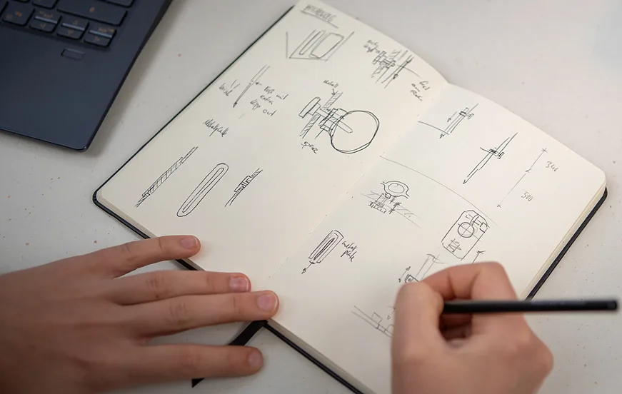 Ruimtelijk ontwerp van de Outbase campervan