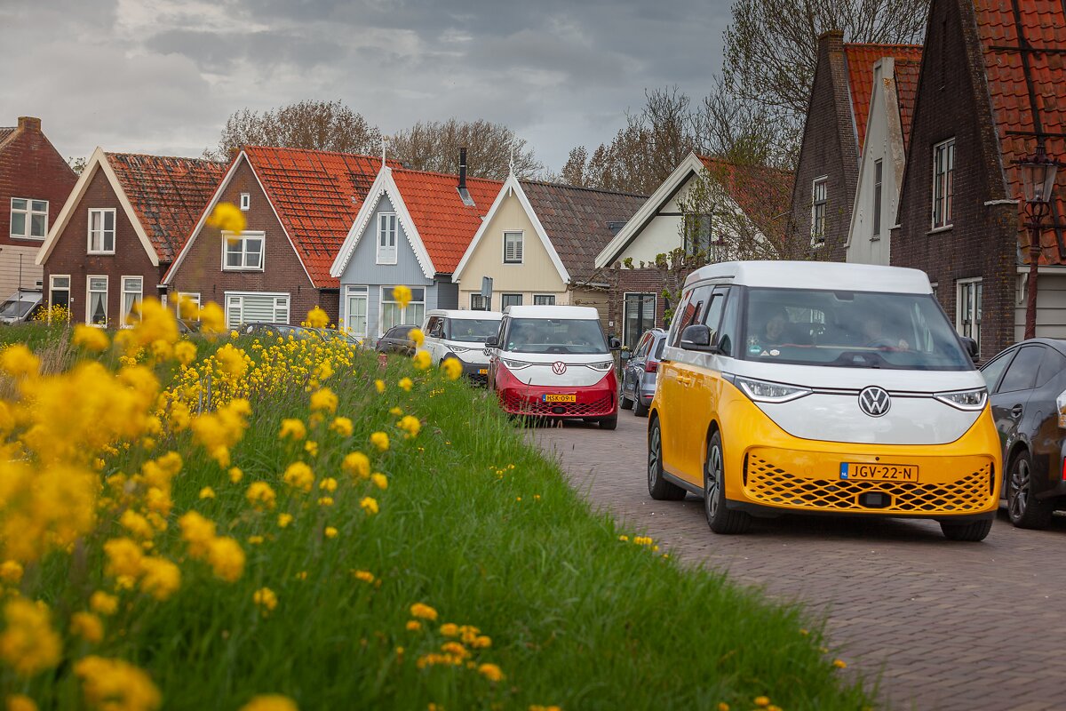 With 50 electric ID.Buzz campervans through the Netherlands: the Outbase Rally 2026