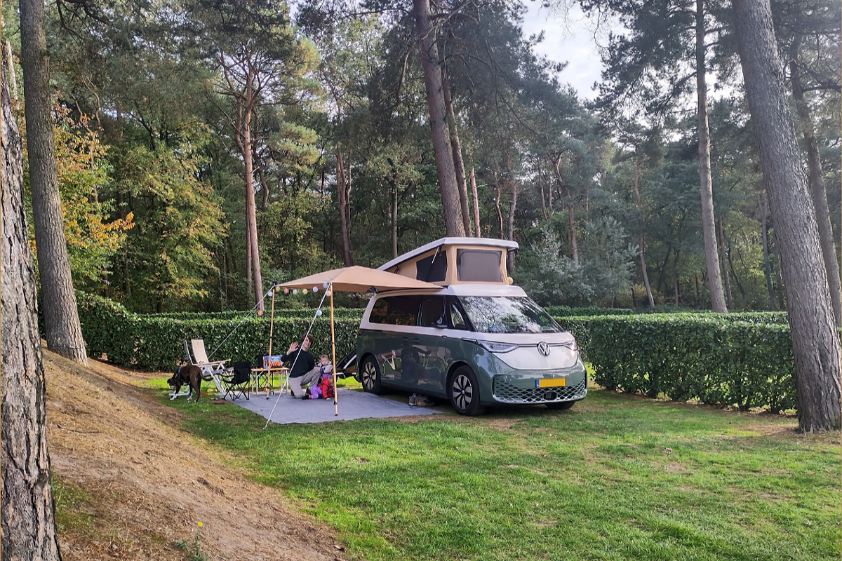 Kamperen met twee baby’s en een hond; Thomas en Michelle over hun Landrover-groene IDBuzz